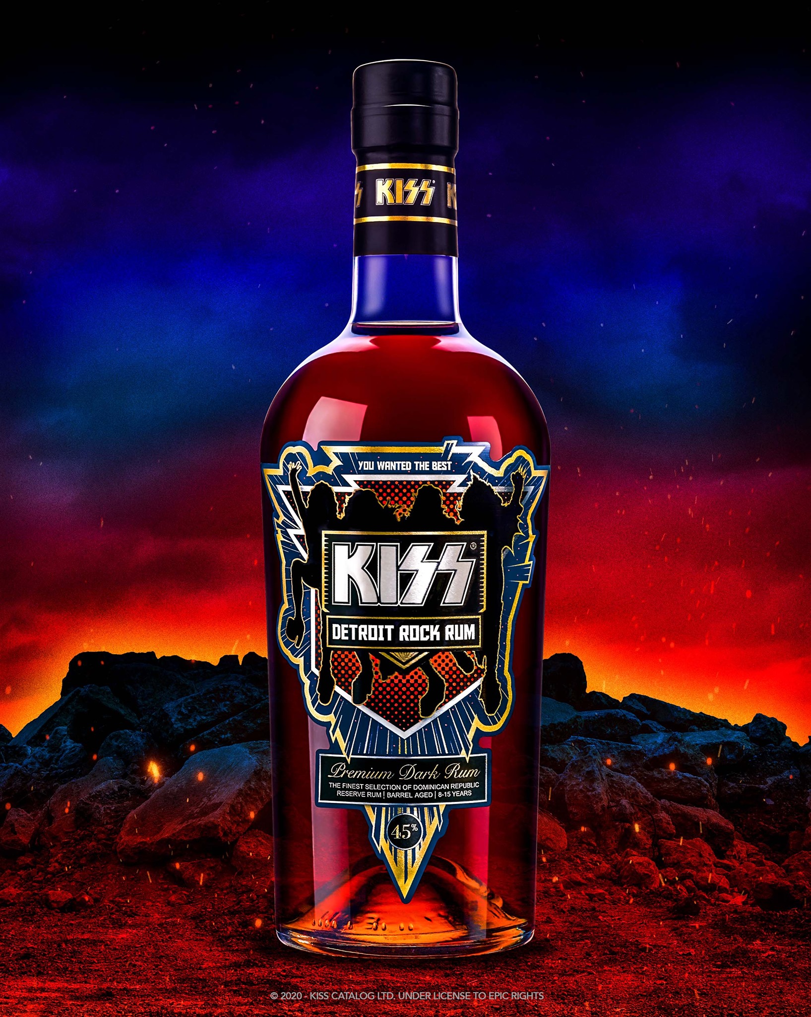 Buy Kiss Detroit Rock Dark Rum Online
