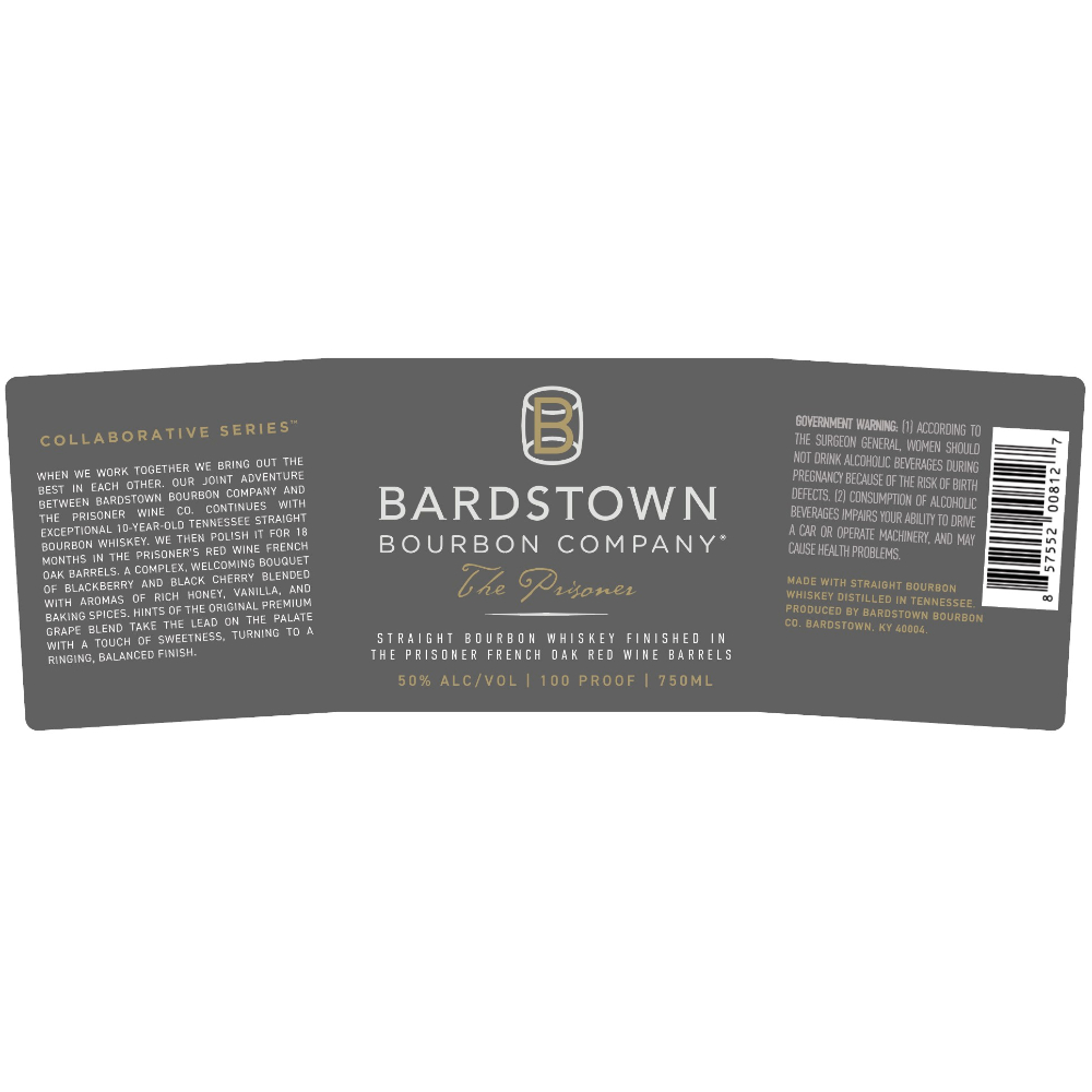 Buy Bardstown Bourbon Company The Prisoner 10 Year Old Online