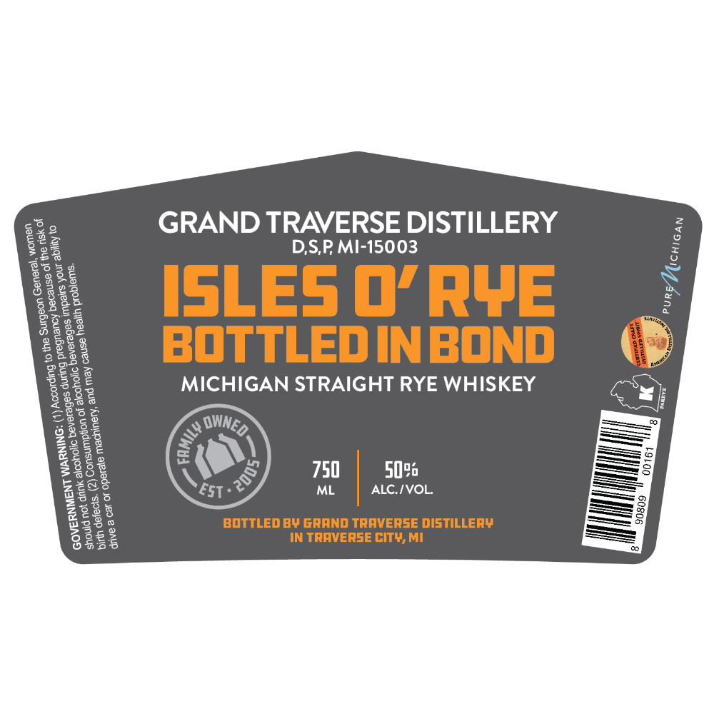 Buy Grand Traverse Distillery Isles O' Rye Bottled In Bond Online