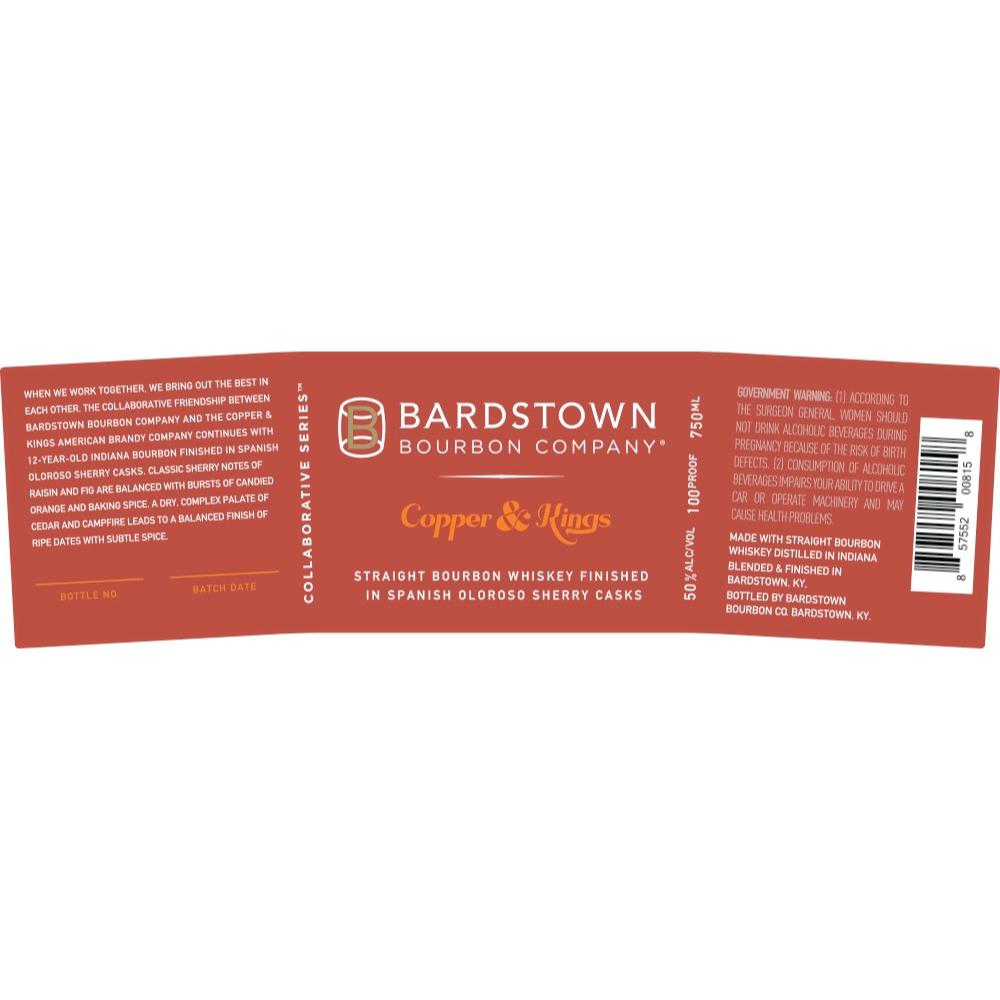 Buy Bardstown Bourbon Copper & Kings Spanish Oloroso 2 Online
