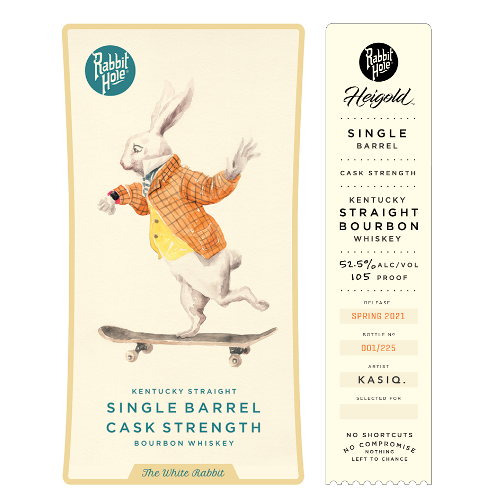 Buy Rabbit Hole Single Barrel Cask Strength The White Rabbit Online