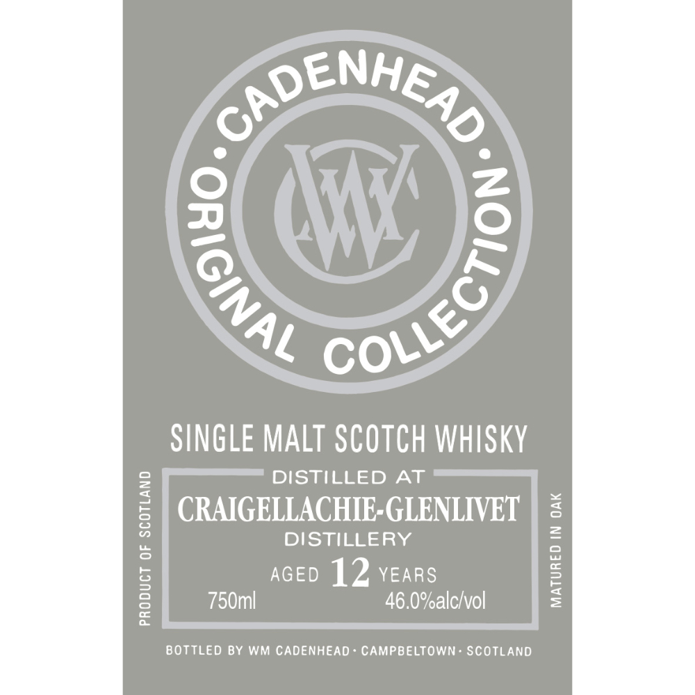 Buy WM Cadenhead Craigellachie-Glenlivet 12 Year Old Online