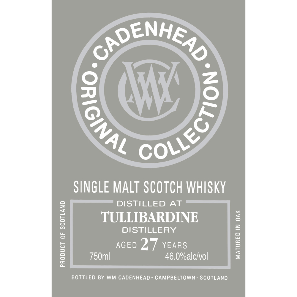 Buy WM Cadenhead Tullibardine 27 Year Old Online