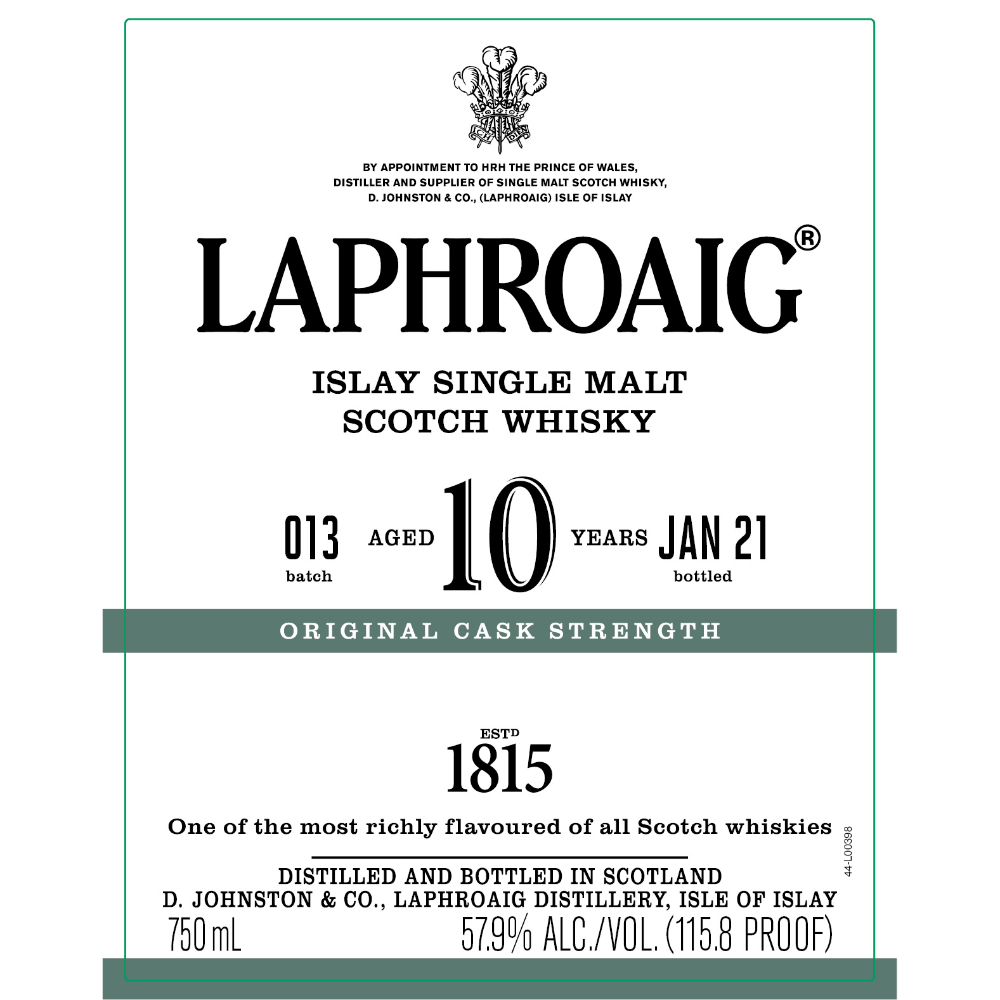 Buy Laphroaig 10 Year Old Cask Strength 2021 Online