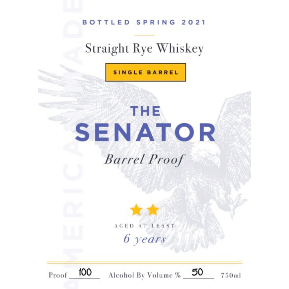 Buy The Senator Barrel Proof 6 Year Old 2021 Online
