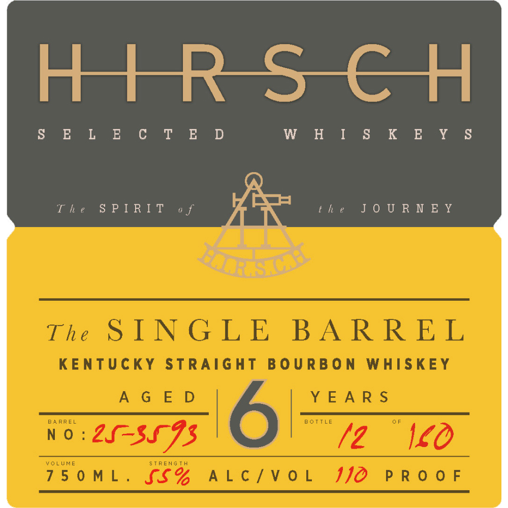 Buy Hirsch The Single Barrel 6 Year Old Bourbon Online