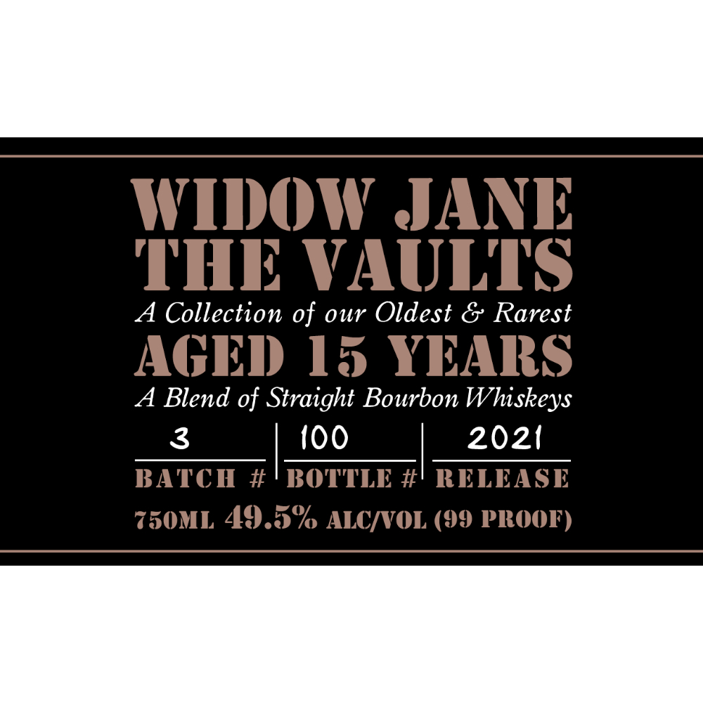 Buy Widow Jane The Vaults 15 Year Old 2021 Release Online