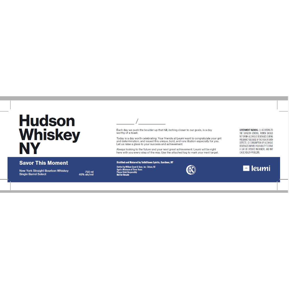 Buy Hudson Savor This Moment Single Barrel Select New York Straight Bourbon Online
