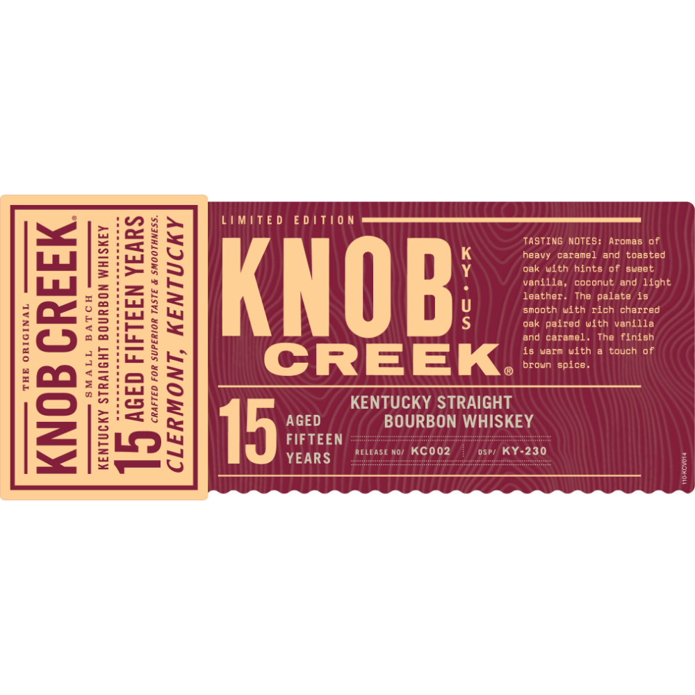 Buy Knob Creek 15 Year Old 2021 Limited Edition Online