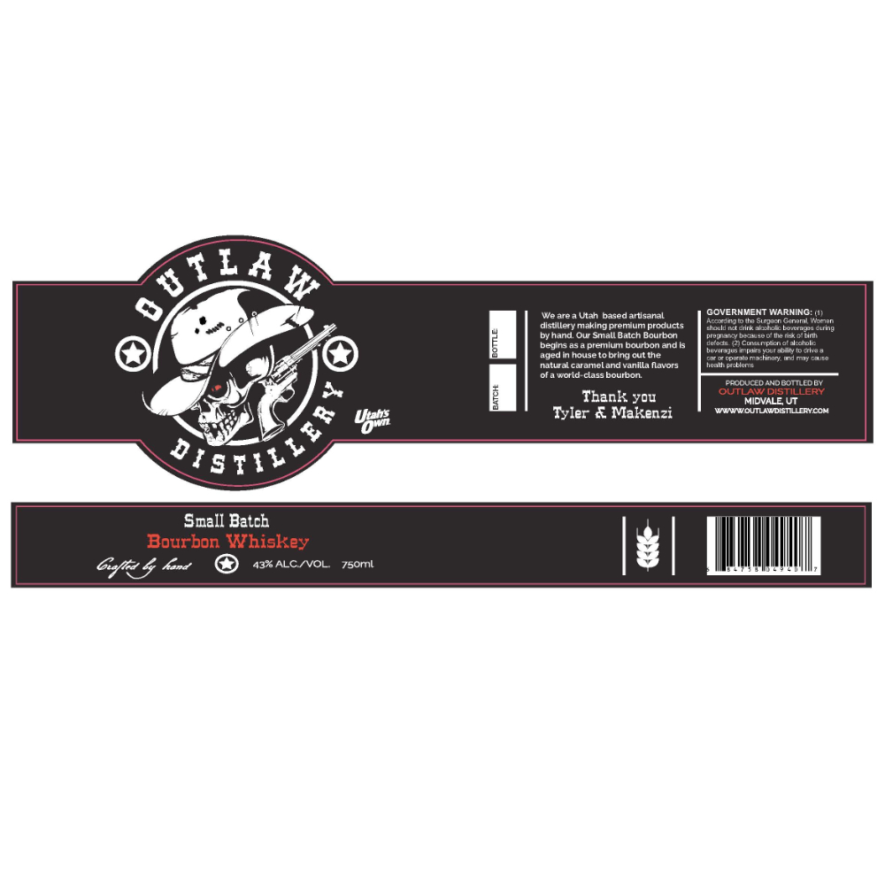 Buy Outlaw Distillery Small Batch Bourbon Online