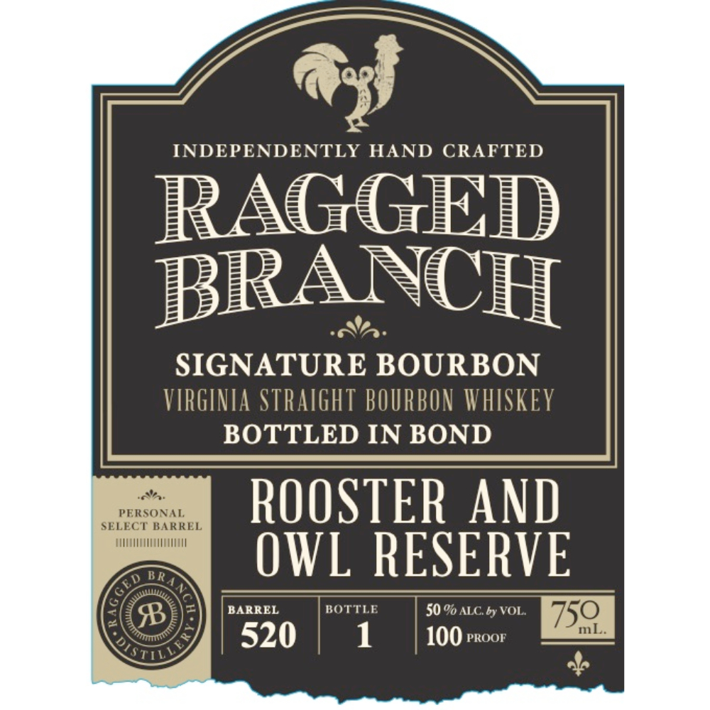 Buy Ragged Branch Rooster And Owl Reserve Bottled in Bond Bourbon Online