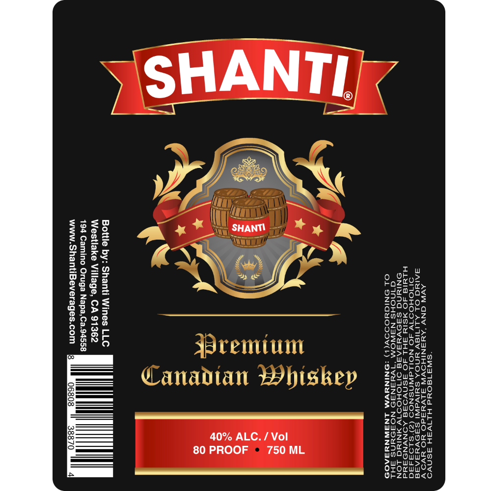 Buy Shanti Premium Canadian Whiskey Online