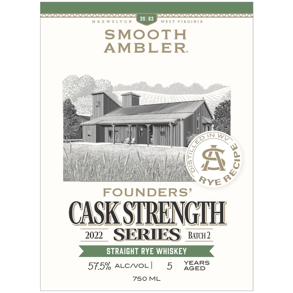 Buy Smooth Ambler Founders’ Cask Strength Series Rye Batch 2 Online