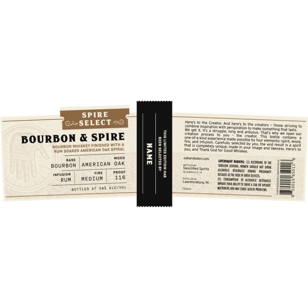 Buy Oak & Eden Bourbon & Spire Single Barrel Online