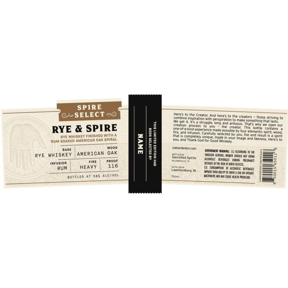 Buy Oak & Eden Rye & Spire Single Barrel Online