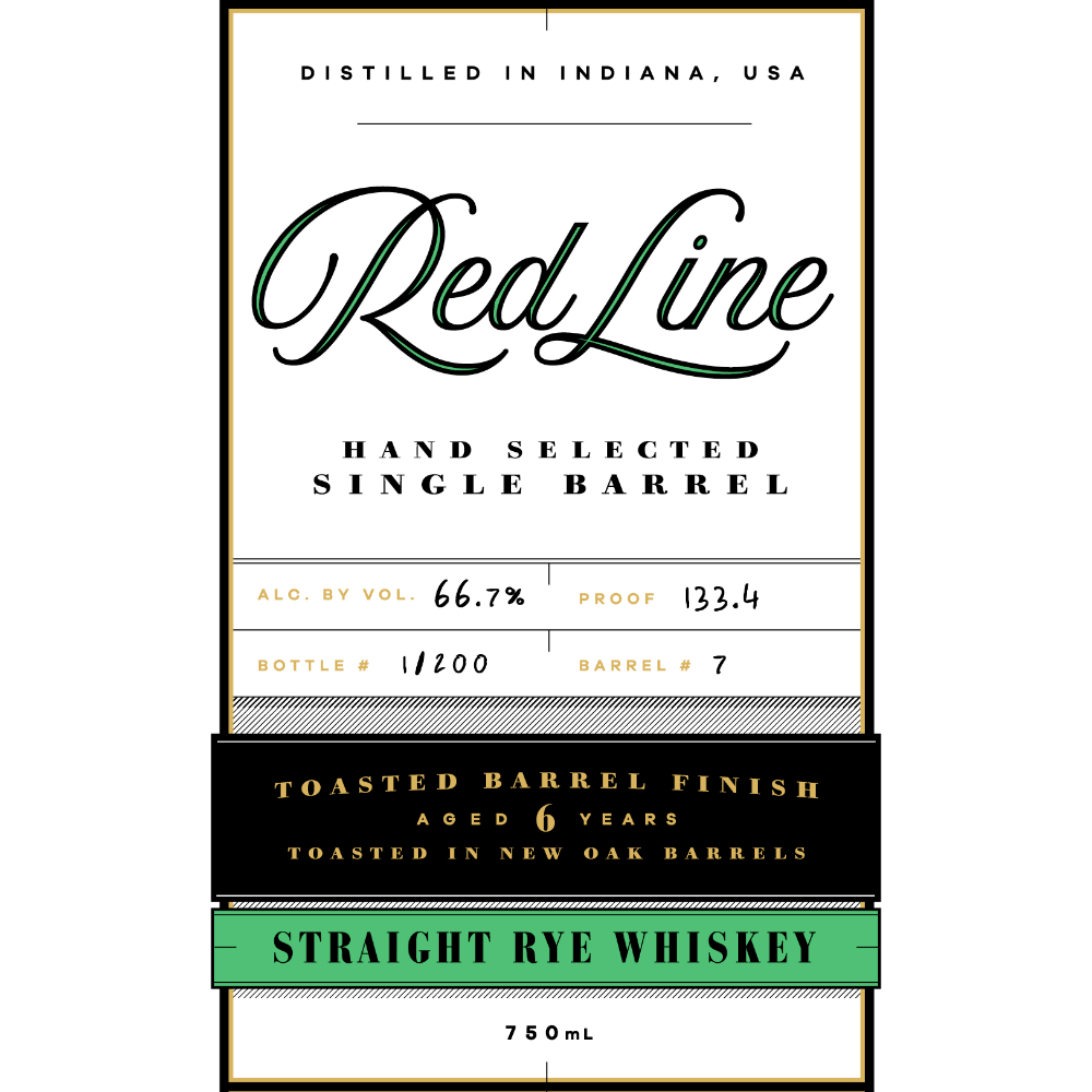 Buy Red Line Toasted Barrel Finish Rye Aged 6 Years Online