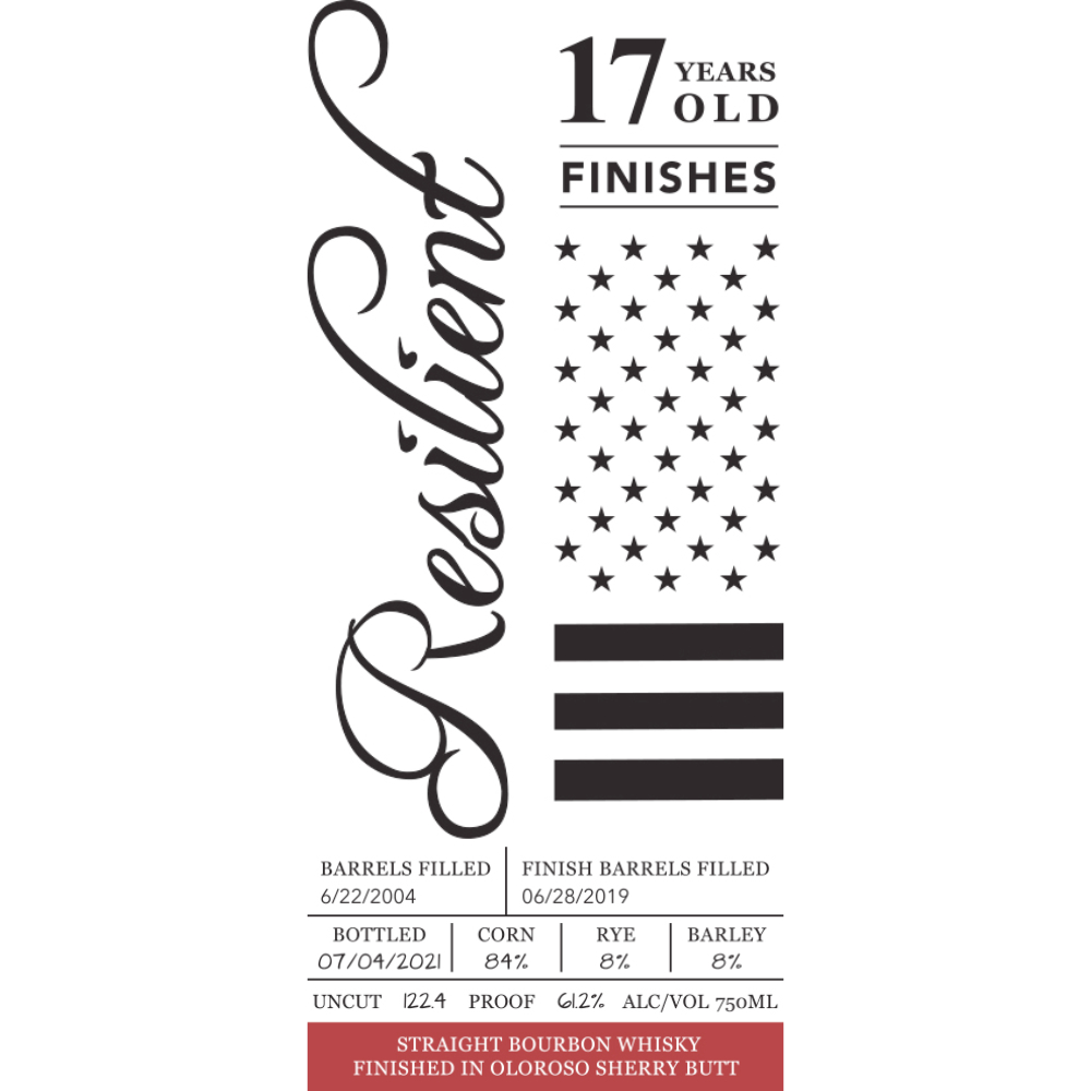 Buy Resilient 17 Year Old Oloroso Sherry Butt Finished Straight Bourbon Online