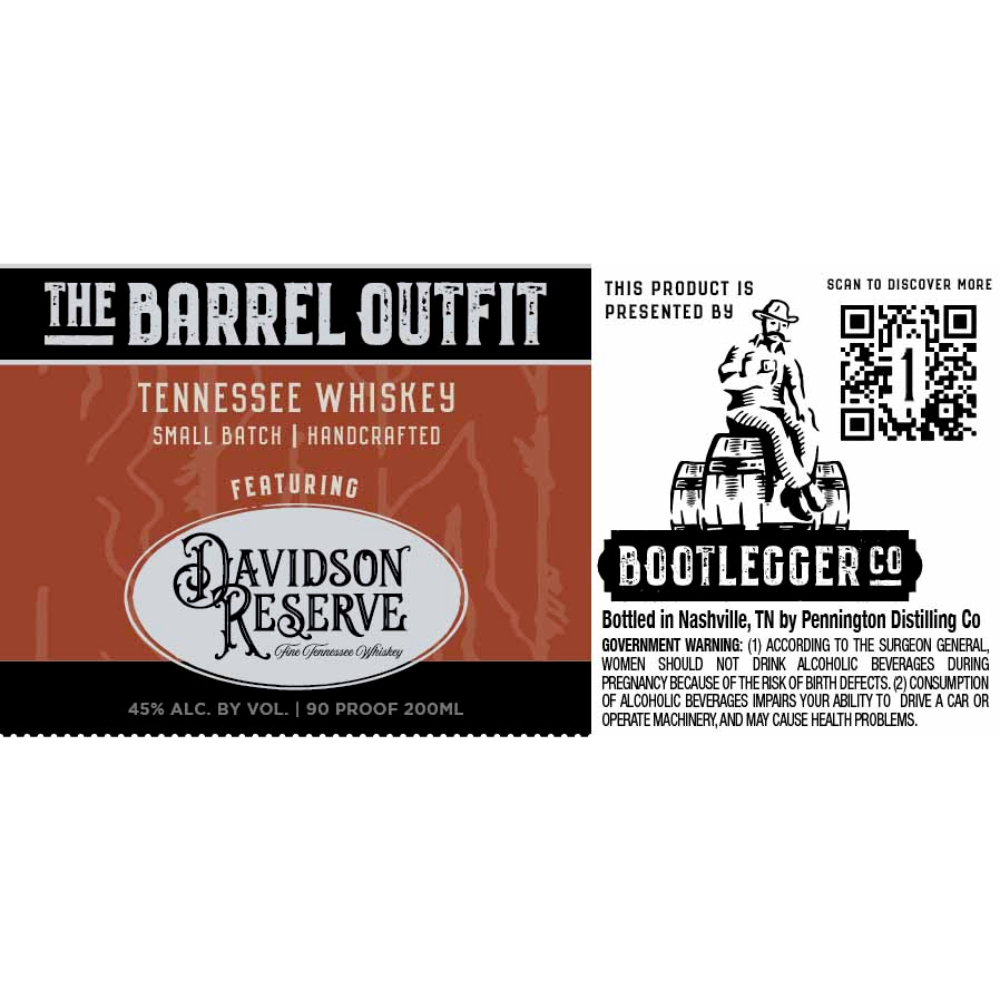 Buy The Barrel Outfit Davidson Reserve Tennessee Whiskey Online