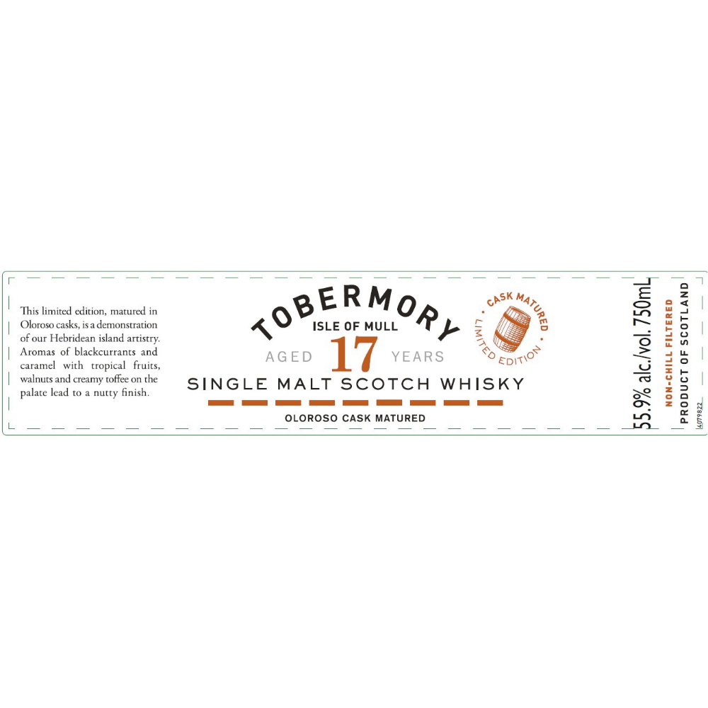Buy Tobermory 17 Year Old Oloroso Cask Matured Siingle Malt Scotch Online
