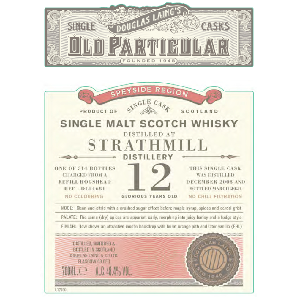 Buy Douglas Laing 12 Year Old Strathmill Single Malt Scotch Online