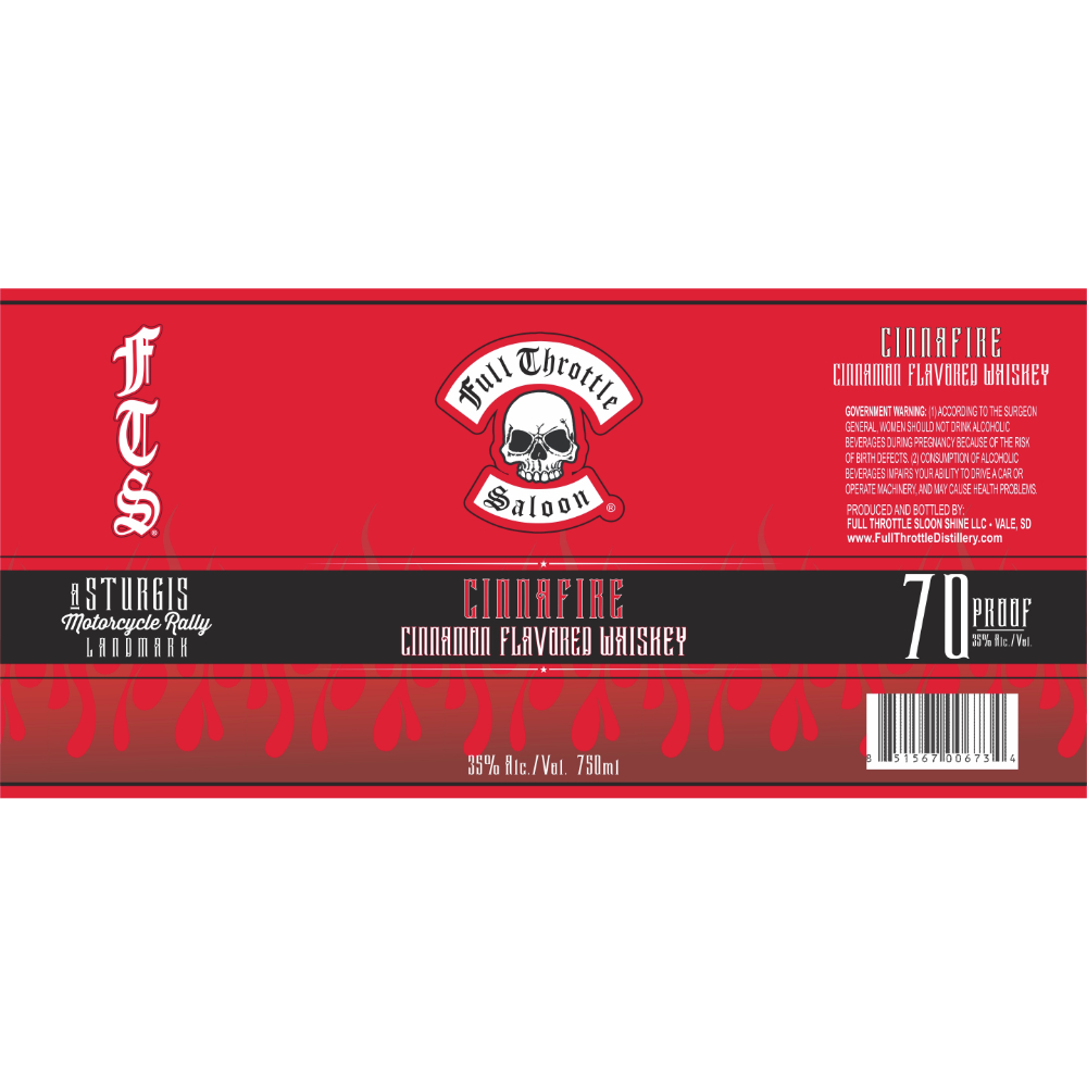 Buy Full Throttle Saloon Cinnafire Cinnamon Flavored Whiskey Online
