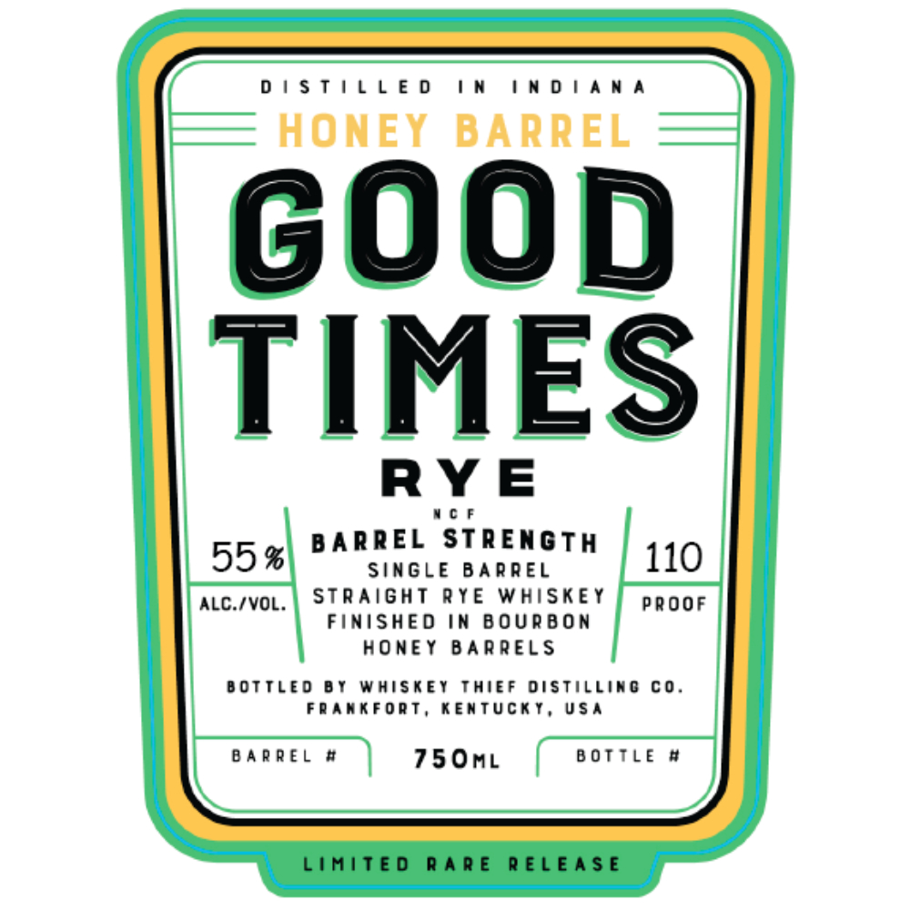 Buy Good Times Single Barrel Straight Rye Finished In Honey Bourbon Barrels Online