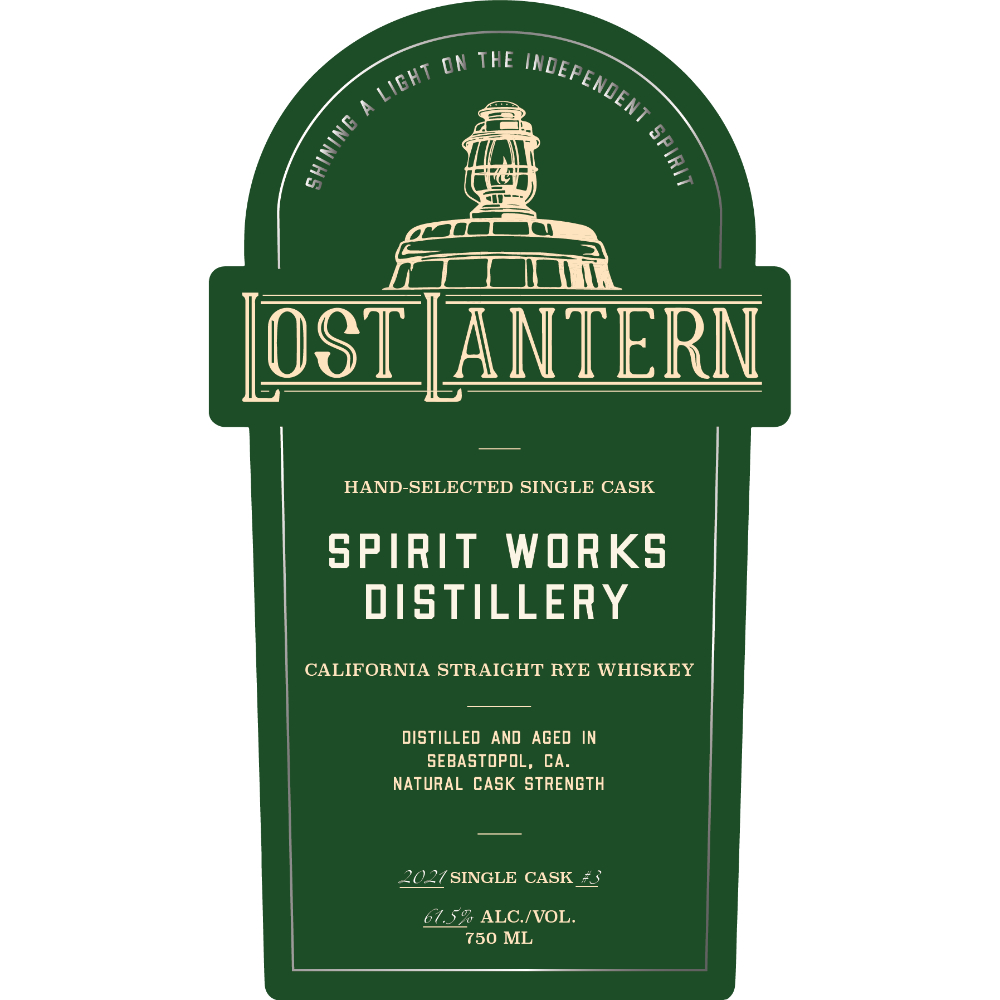 Buy Lost Lantern Spirit Works California Straight Rye Online