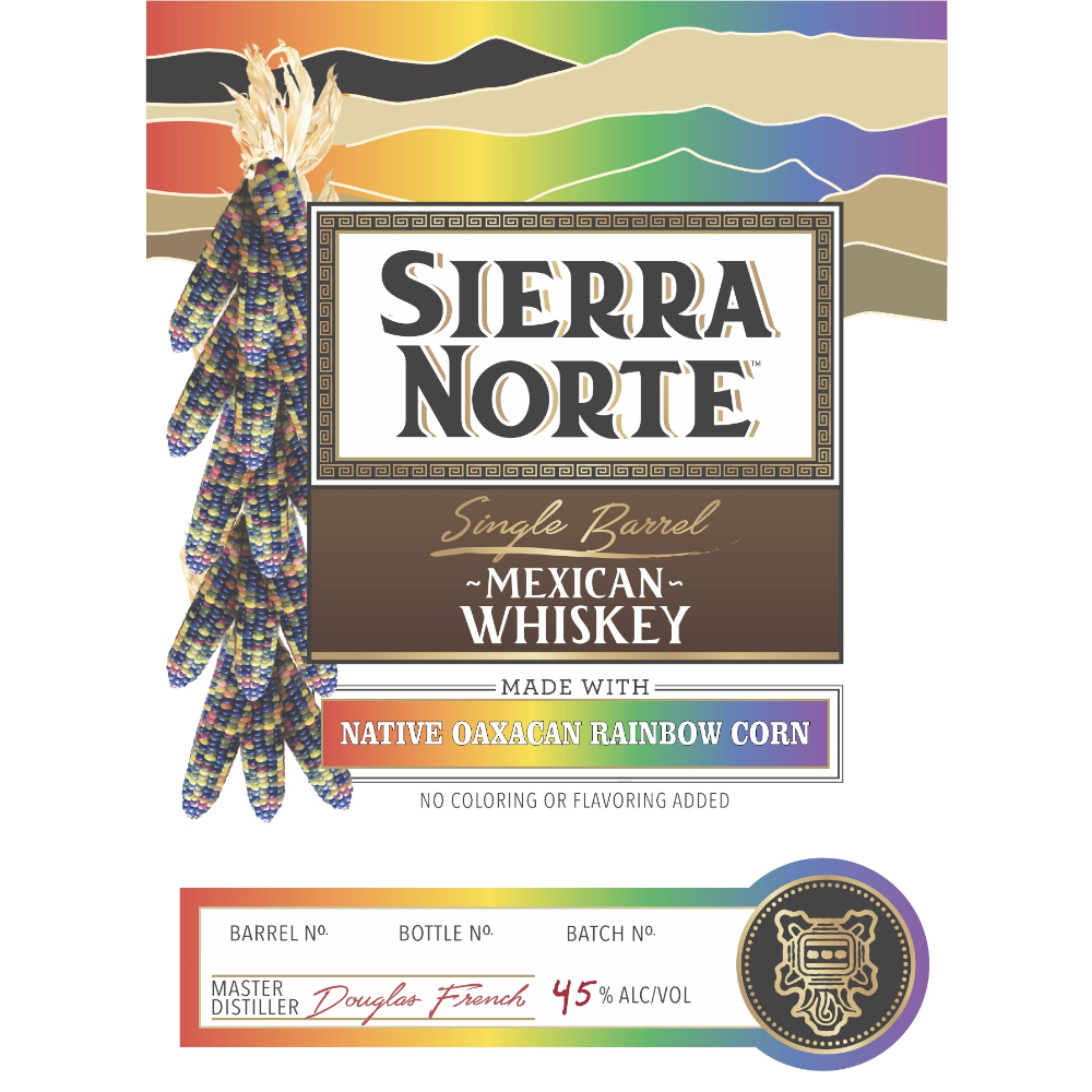 Buy Sierra Norte Single Barrel Rainbow Corn Mexican Whiskey Online