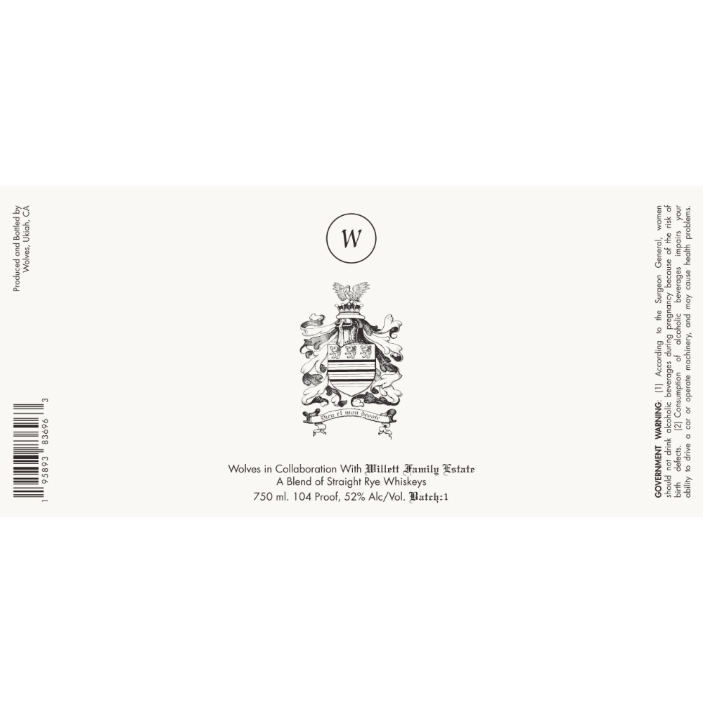 Buy Wolves Willett Family Estate Blend Of Straight Rye Whiskeys Online