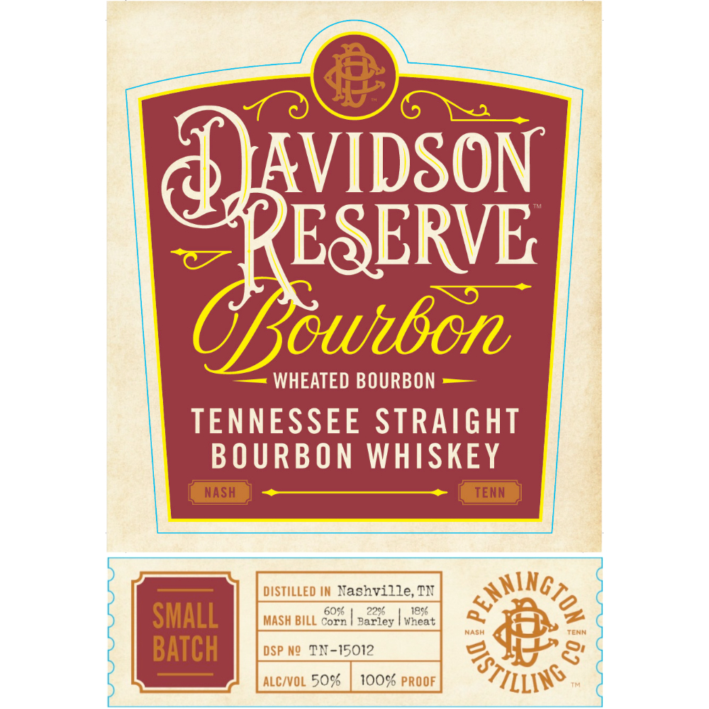 Buy Davidson Reserve Wheated Tennessee Straight Bourbon Online