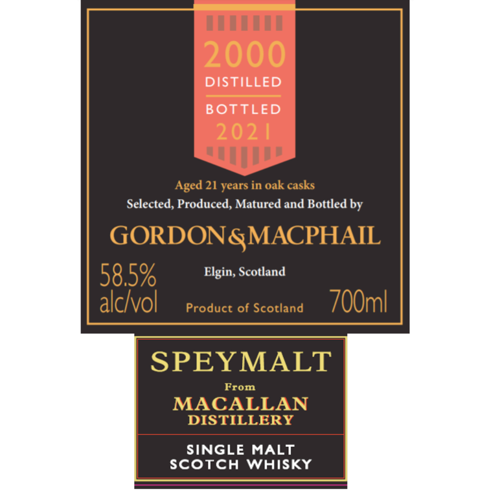 Buy Gordon & Macphail 21 Year Old Macallan Single Malt Scotch Online
