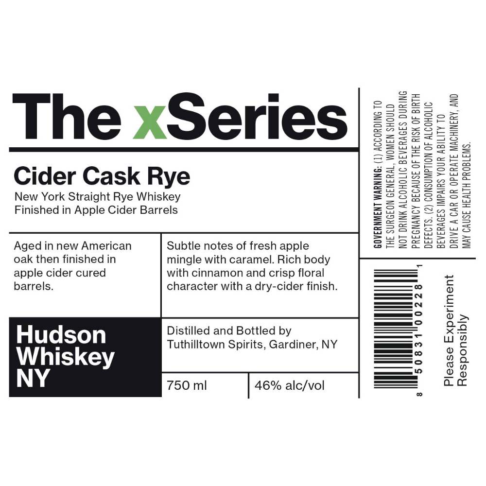 Buy Hudson The xSeries Cider Cask Rye Online