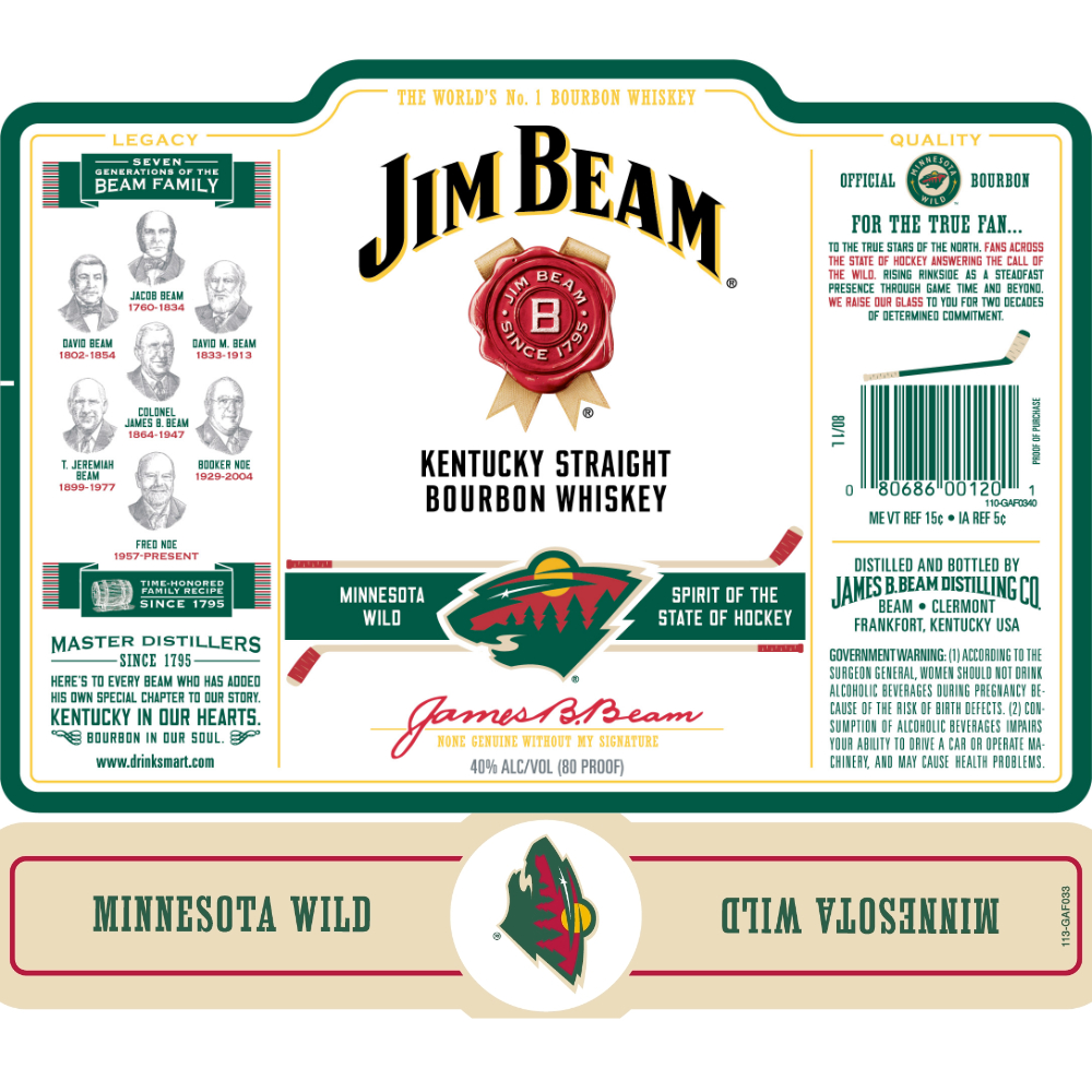 Buy Jim Beam Minnesota Wild Edition Online