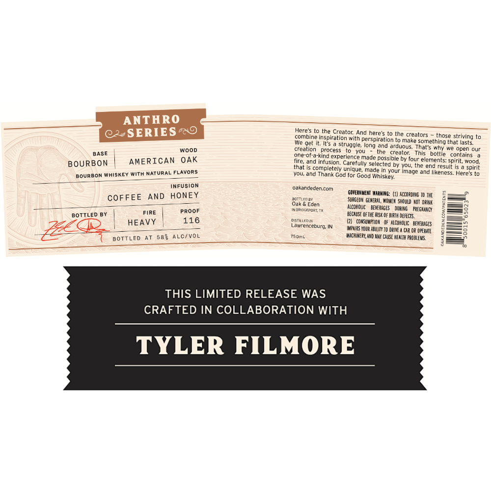Buy Oak & Eden Anthro Series Tyler Filmore Bourbon Online