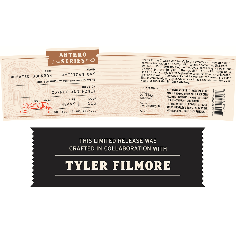 Buy Oak & Eden Anthro Series Tyler Filmore Wheated Bourbon Online