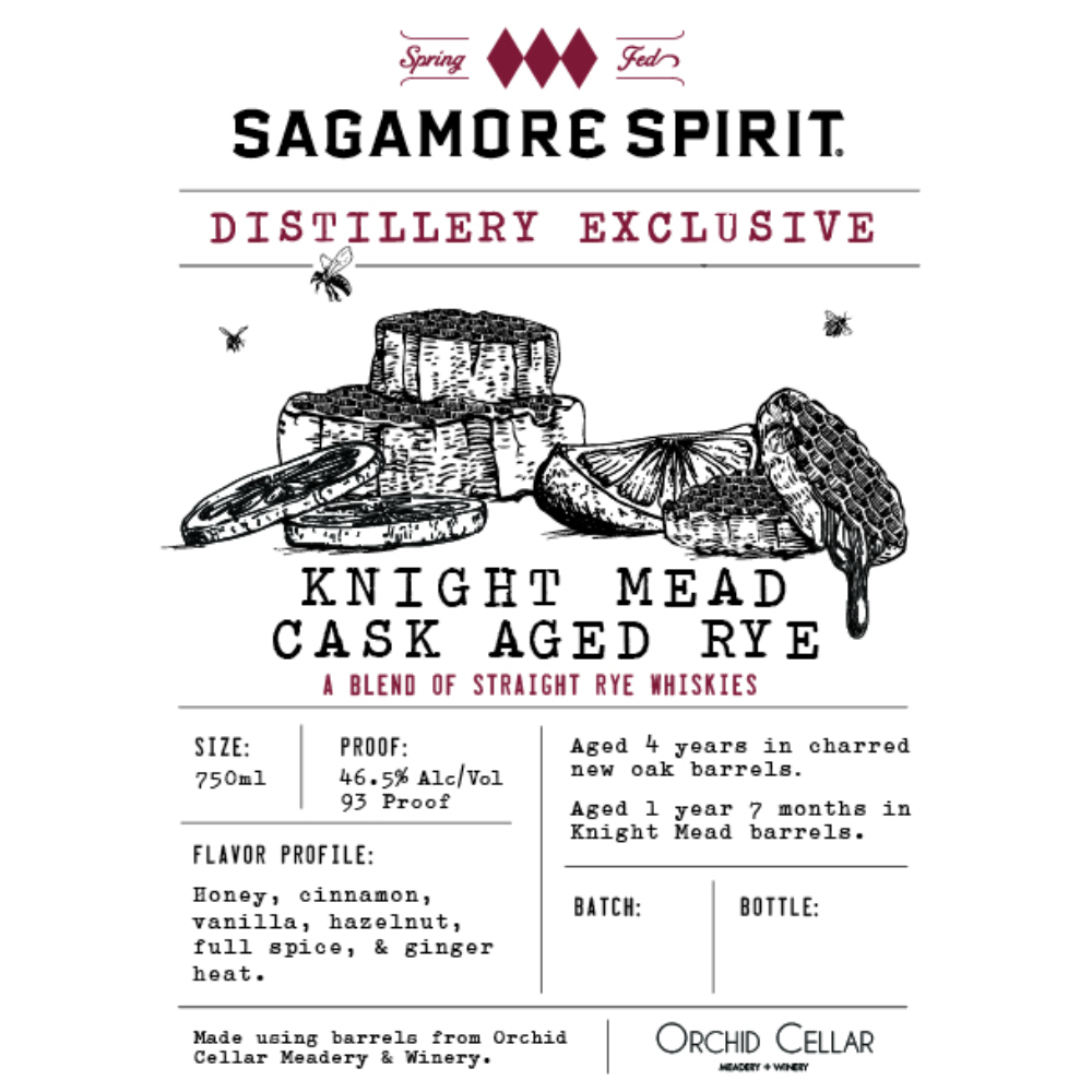 Buy Sagamore Spirit Distillery Exclusive Knight Mead Cask Aged Rye Online