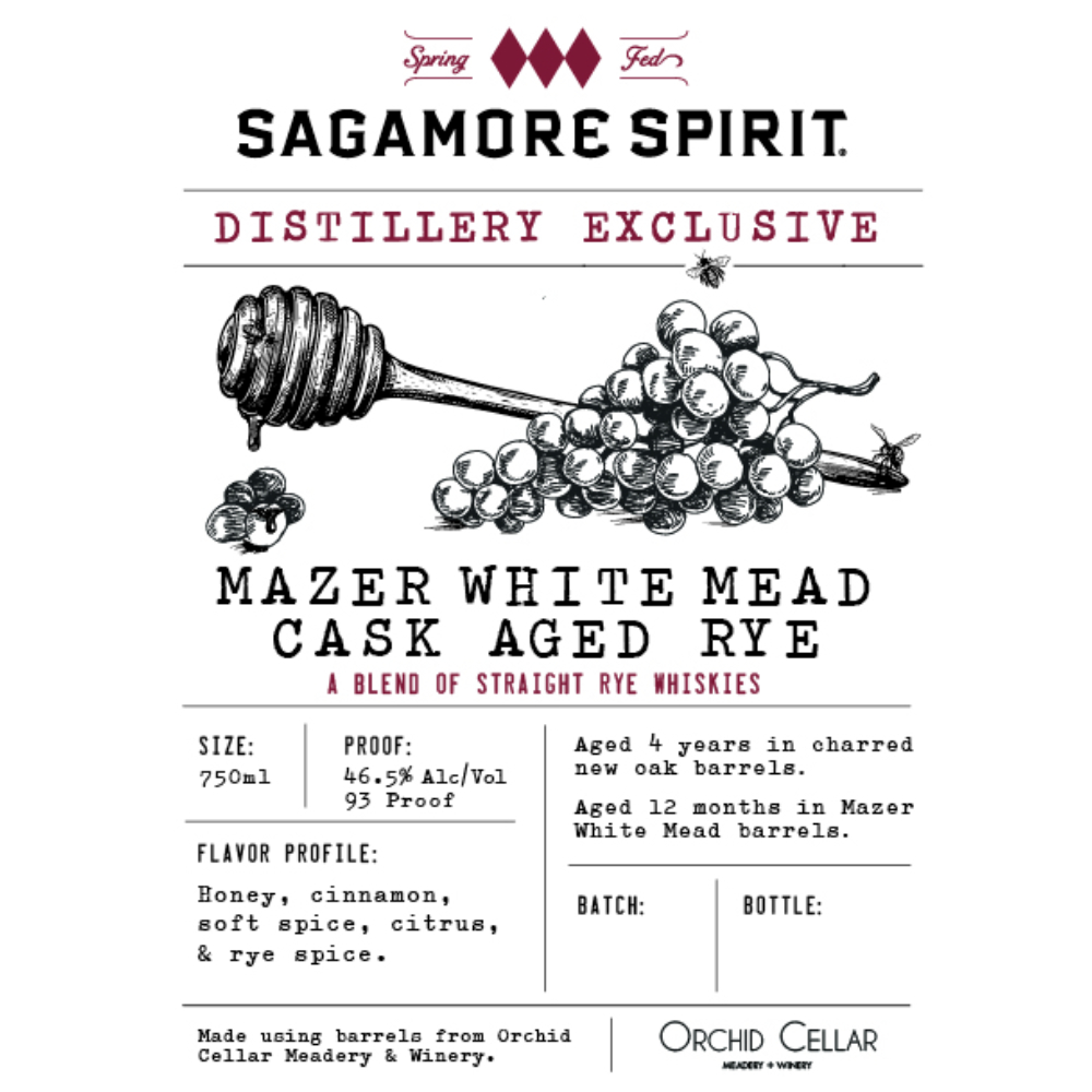 Buy Sagamore Spirit Distillery Exclusive Mazer White Mead Cask Aged Rye Online