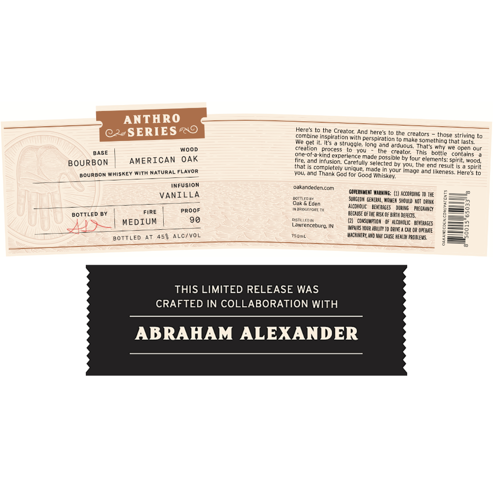 Buy Oak & Eden Anthro Series Abraham Alexander Bourbon Online
