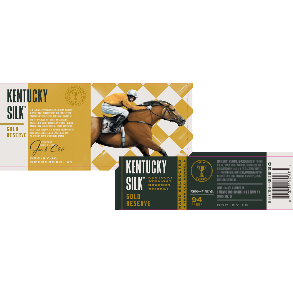 Buy Owensboro Distilling Kentucky Silk Gold Reserve 4 Year Old Straight Bourbon Online