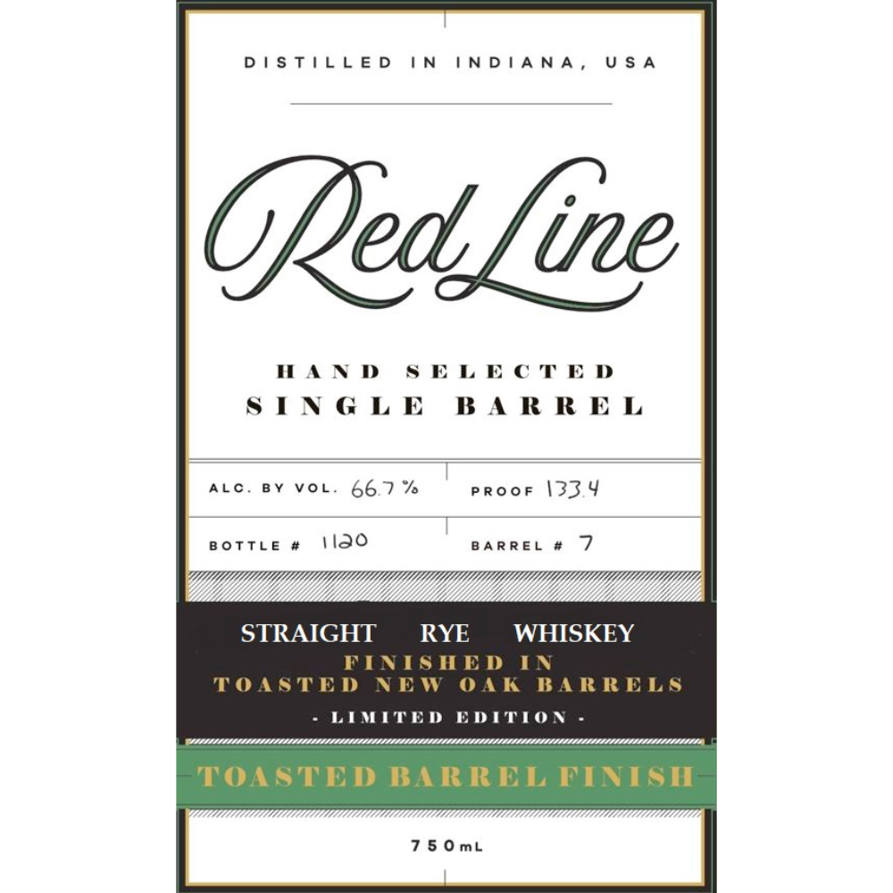 Buy Red Line Single Barrel Rye Finished In Toasted New Oak Barrels Online