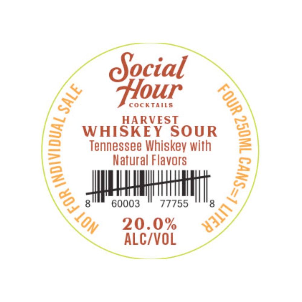 Buy Social Hour Cocktails Harvest Whiskey Sour Online