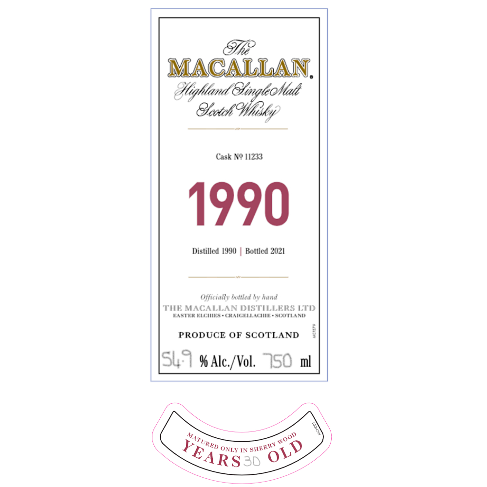 Buy The Macallan 1990 Fine and Rare 30 Year Old Online
