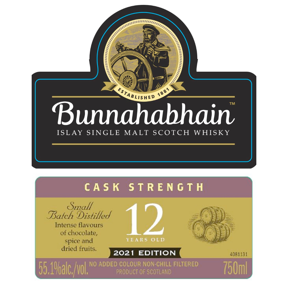 Buy Bunnahabhain Cask Strength 12 Year Old 2021 Edition Online