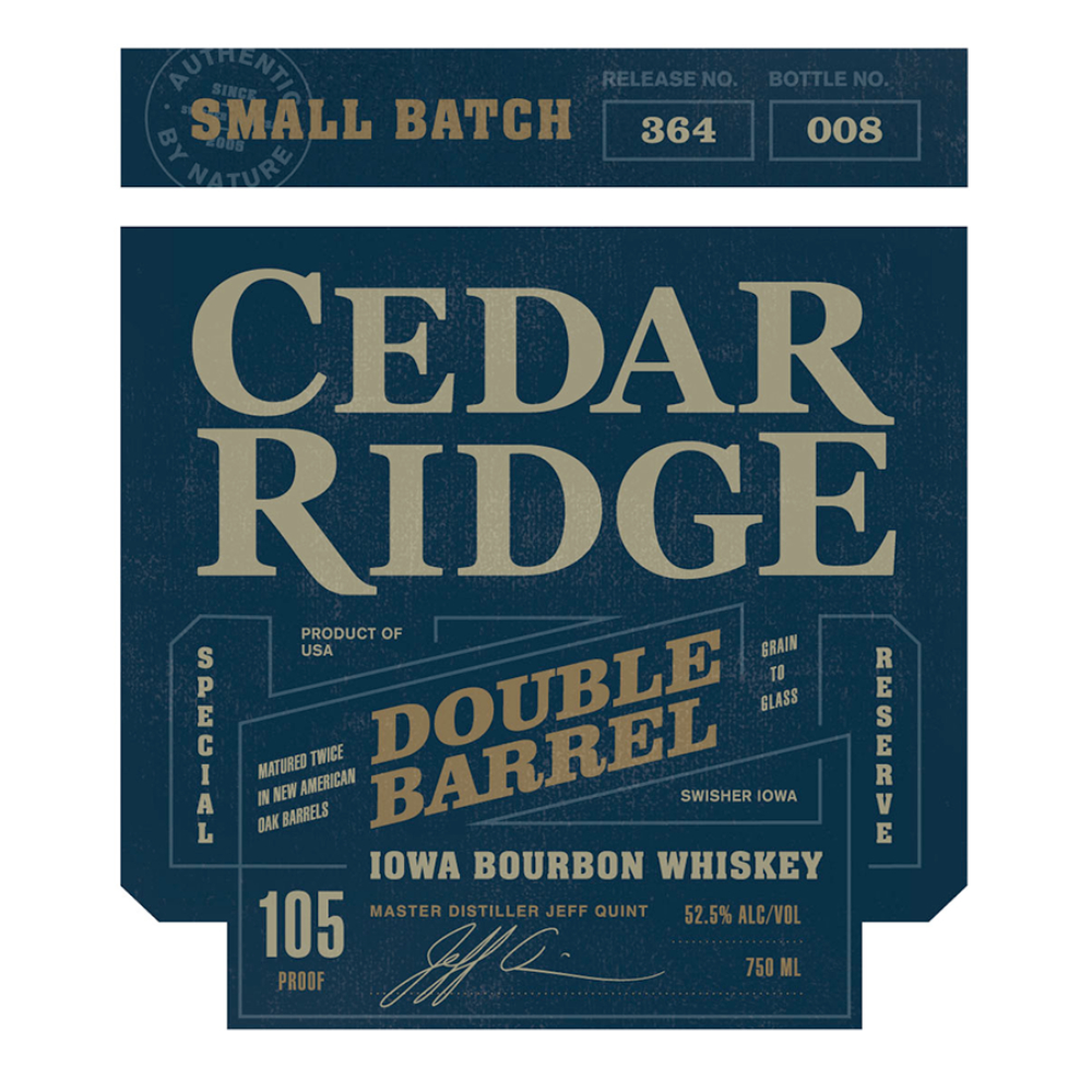 Buy Cedar Ridge Double Barrel Iowa Bourbon Online