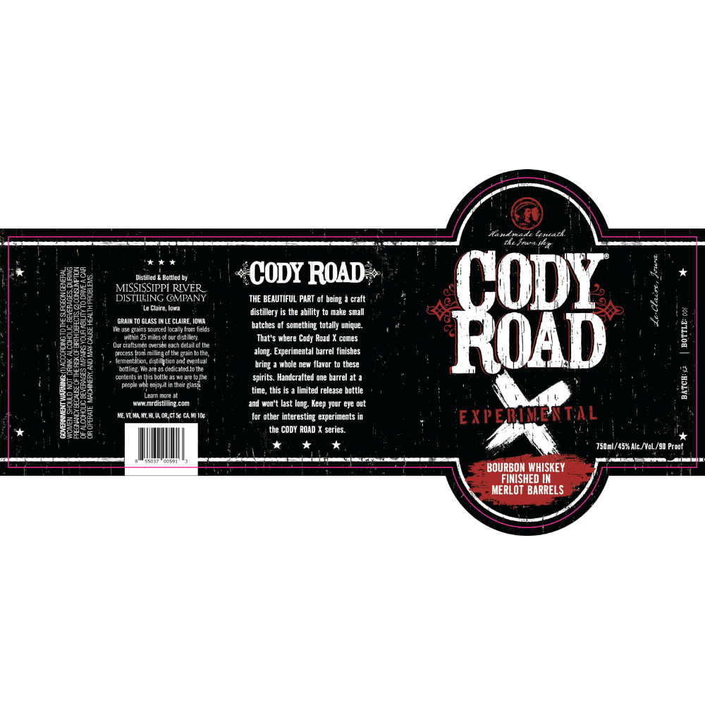 Buy Cody Road Experimental Bourbon Finished in Merlot Barrels Online