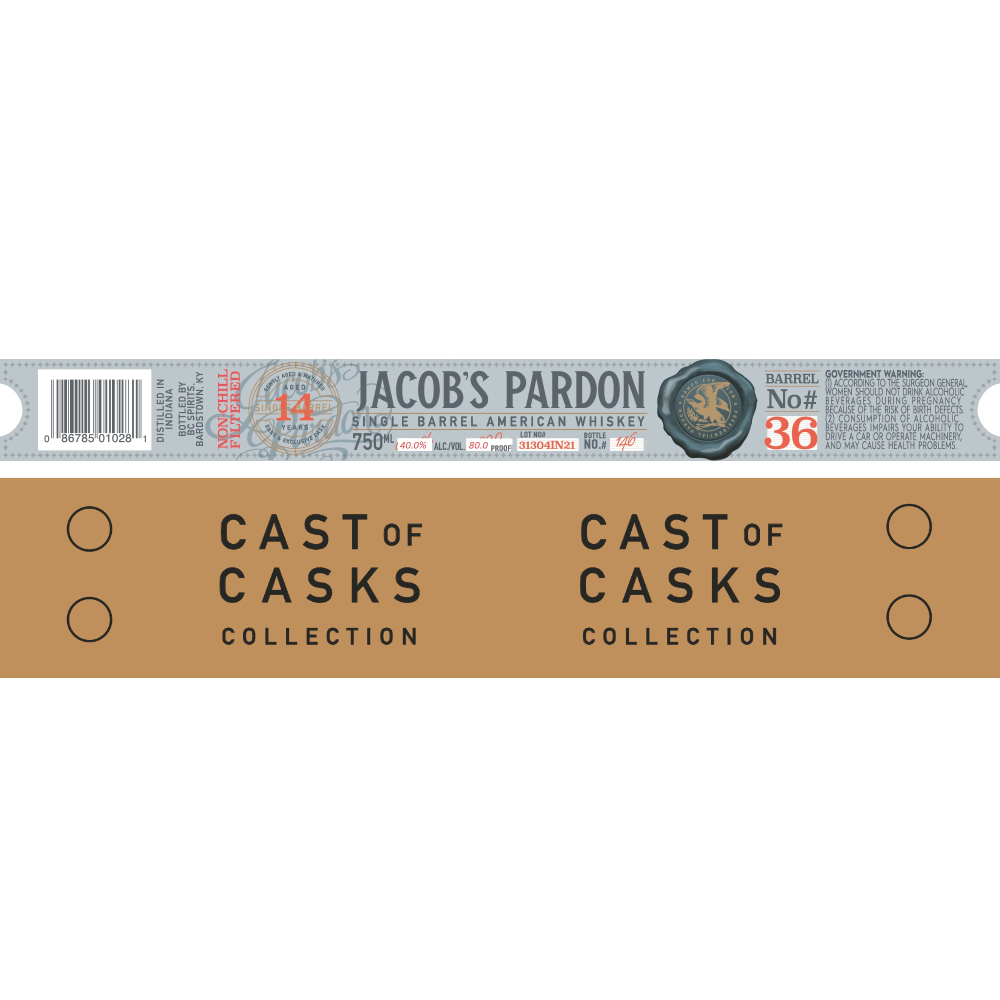 Buy Jacob‘s Pardon Cast of Casks 14 Year Old Barrel No #36 Online