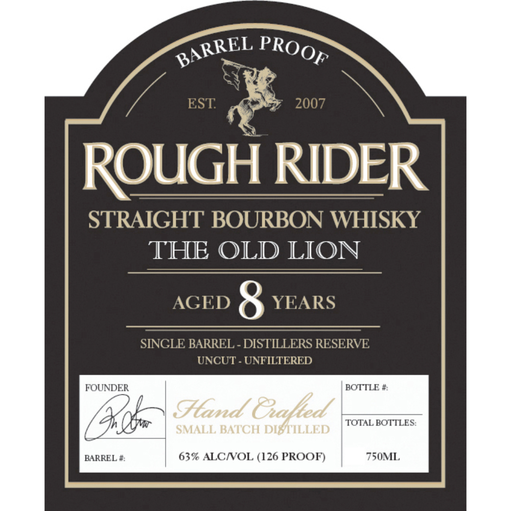 Buy Rough Rider The Old Lion Straight Bourbon Online