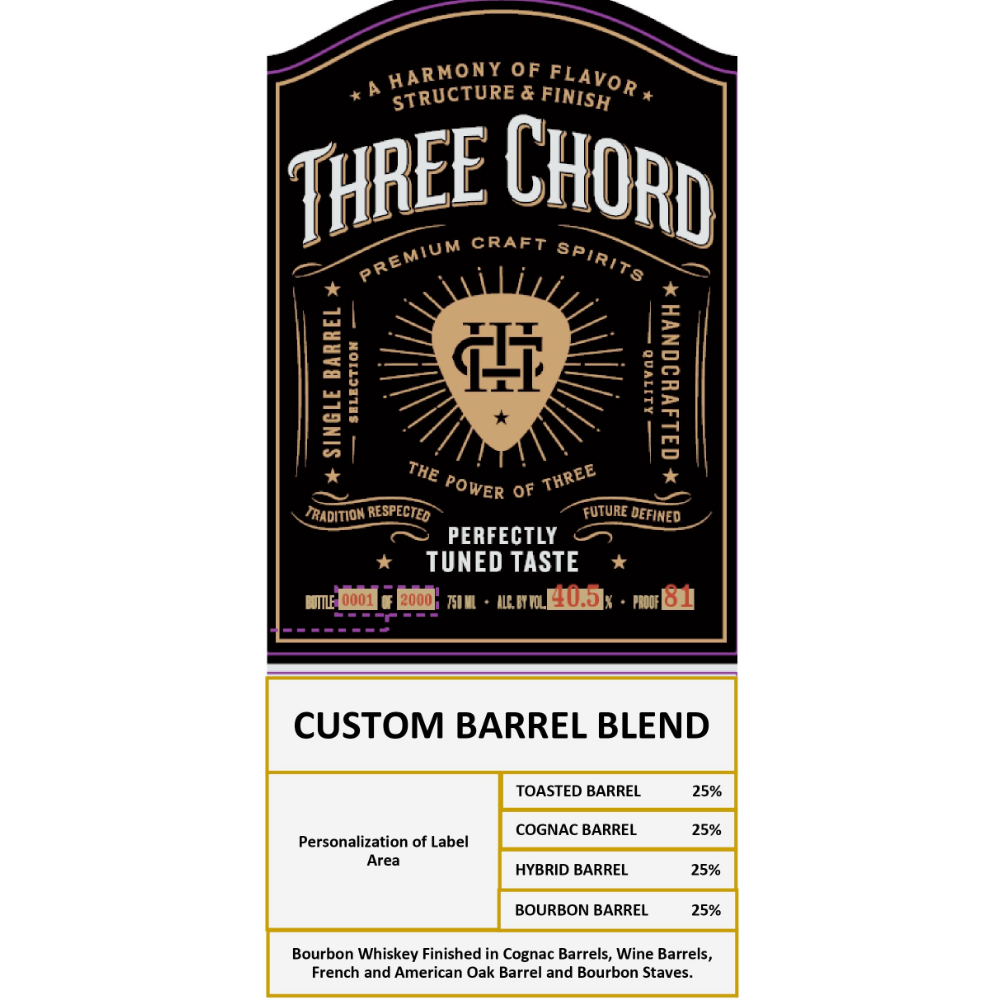 Buy Three Chord Custom Barrel Blend Bourbon Online
