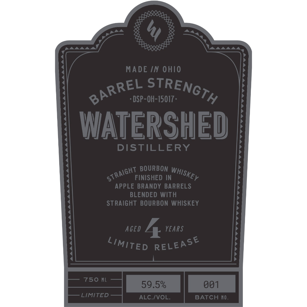 Buy Watershed 4 Year Old Barrel Strength Straight Bourbon Online