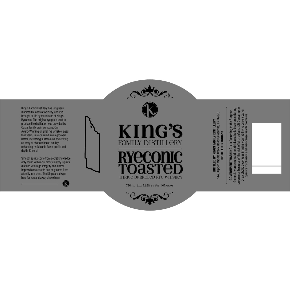 Buy King’s Family Toasted Ryeconic Online